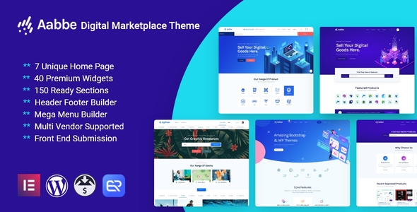 Aabbe Digital Marketplace WordPress Theme v6.0