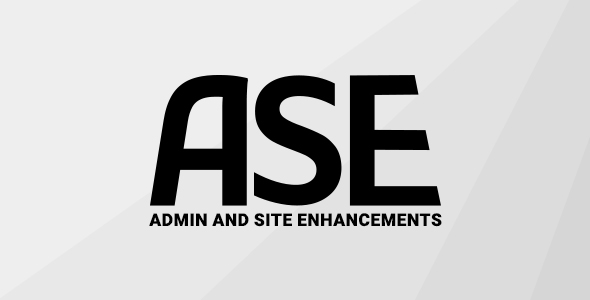 Admin and Site Enhancements (ASE) Pro v7.6.3