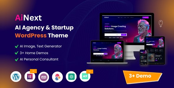 AiNext v1.2 - AI Agency &amp; Startup WordPress Theme
