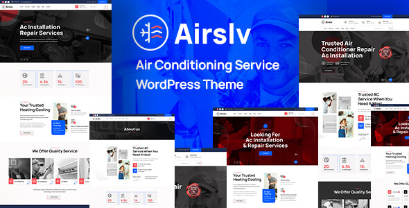 Airslv Heating &amp; Air Conditioning WordPress Theme v1.0