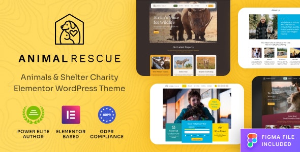 Animal Rescue v1.0.7 - Shelter Charity WordPress Theme