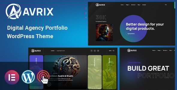 Avrix Digital Agency Portfolio WordPress v1.1