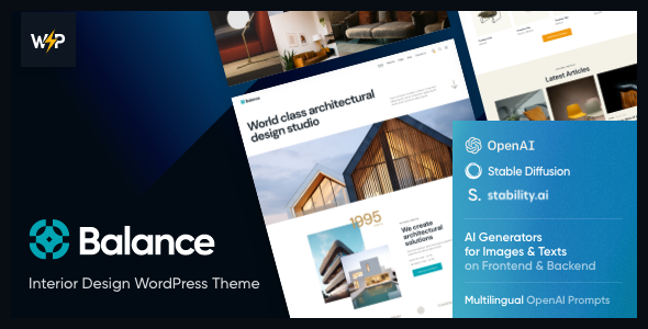 Balance Interior Design WordPress Theme v1.0