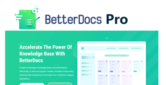 BetterDocs Pro v3.4.5 - Make Your Knowledge Base Standout