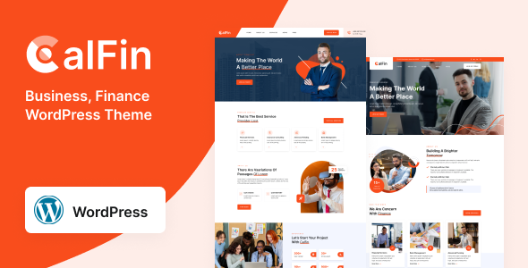 Calfin Business Finance WordPress Theme v1.0.1