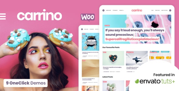 Carrino v1.8.2 - An Exciting Gutenberg Blog Theme