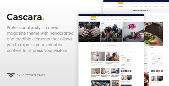 Cascara Blog, News &amp; Magazine WordPress Theme v1.8