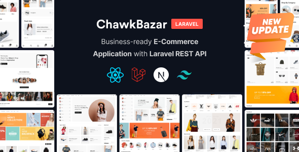 ChawkBazar Laravel v6.6.0 - React, Next, REST API Ecommerce With Multivendor
