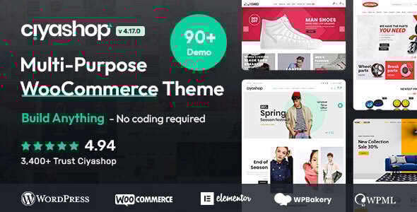 CiyaShop Responsive Multi-Purpose Theme v4.17.0