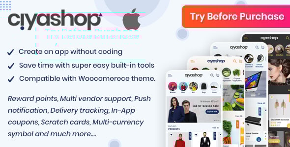 CiyaShop v4.19 - Native iOS Application based on WooCommerce