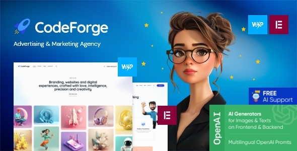 CodeForge v1.1 - IT Company WordPress Theme