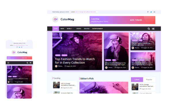 ColorMag Pro 4.1.10 - #1 Magazine & News Style WordPress Theme