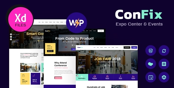 ConFix Expo &amp; Events WordPress Theme v1.0.9