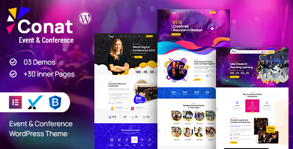 Conat v1.5.1 - Event & Conference WordPress Theme + RTL Ready