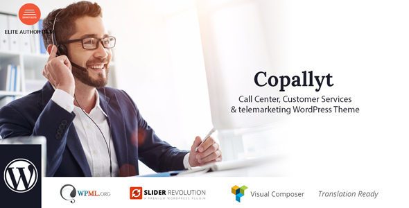 Copallyt Call Center &amp; Telemarketing WordPress Theme v4.6