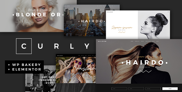 Curly v3.2.1 - A Stylish Theme for Hairdressers and Hair Salons