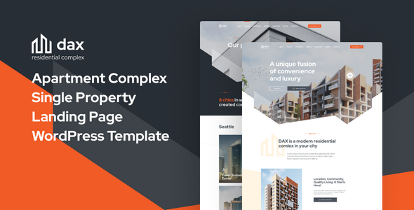 DAXX Apartment Complex WordPress Theme v1.0