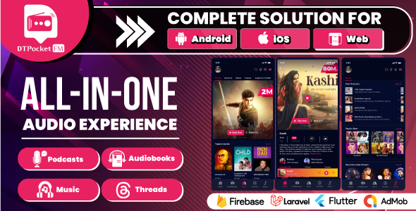 DTPocketFM - Podcasts, AudioBooks, Novels, Threads, Music Flutter App - 28 May 2024