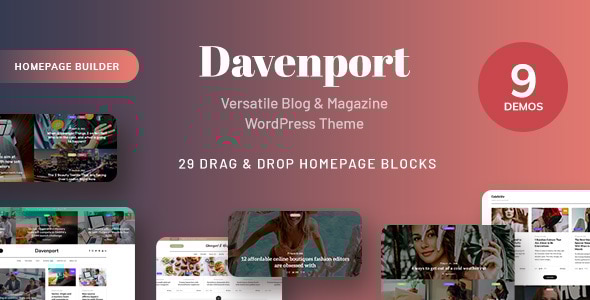 Davenport - Versatile Blog and Magazine WordPress Theme v1.3