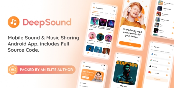 DeepSound Android v3.4 - Mobile Sound & Music Sharing Platform Mobile Android Application