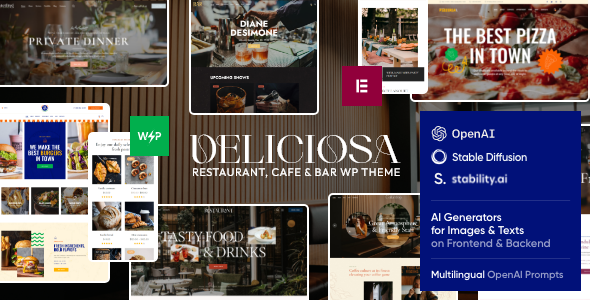 Deliciosa v1.5.0 - Restaurant, Cafe & Bar WordPress Theme