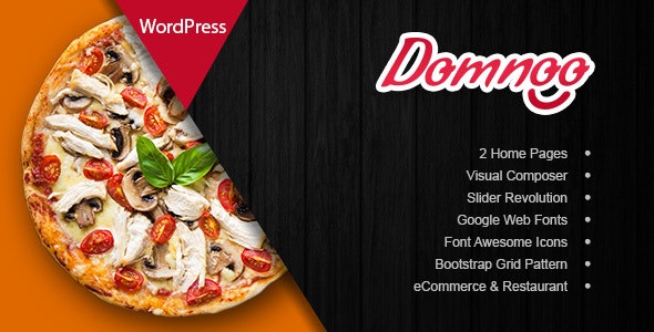 Domnoo v1.40 - Pizza &amp; Restaurant WordPress Theme