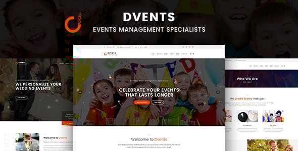 Dvents Events Management Companies and Agencies WordPress Theme v1.2.8
