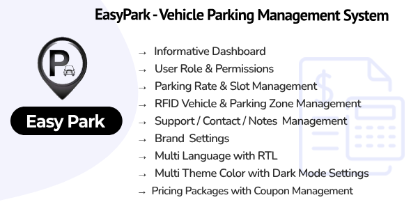 EasyPark SaaS Vehicle Parking Management System v1.2