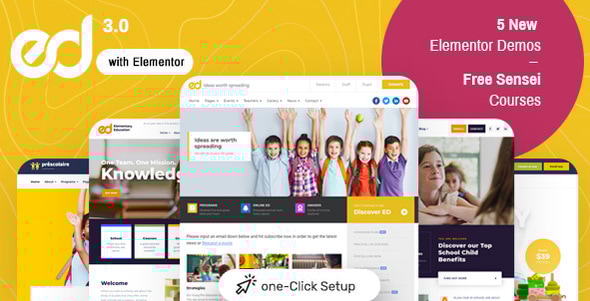 Ed School: Education WordPress Theme v3.20.1