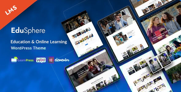 EduSphere Education &amp; Online Learning WordPress Theme v1.5.0