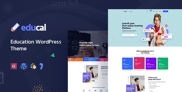 Educal v1.3.7 - Online Courses & Education WordPress Theme + RTL