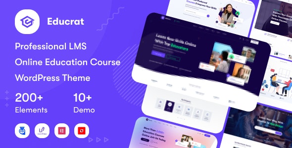 Educrat v1.0.21 - Online Course Education WordPress Theme