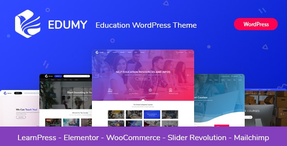 Edumy v1.2.21 - LMS Online Education Course WordPress Theme