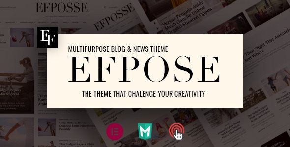 Efpose Multipurpose Blog and Newspaper Theme v2.1.1