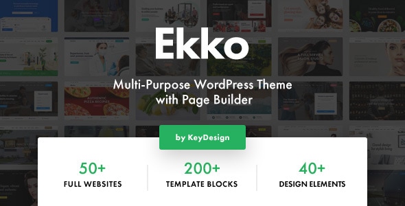 Ekko Multi-Purpose WordPress Theme with Page Builder v4.4