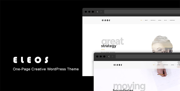 Eleos v1.3.6 - One-Page Creative WordPress Theme