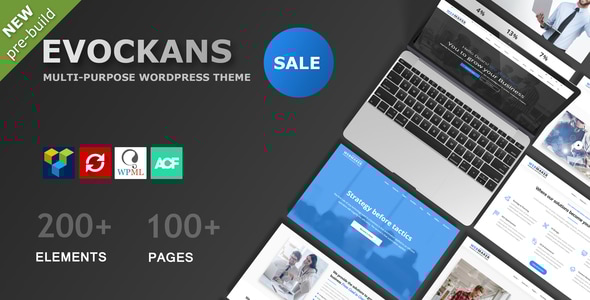 Evockans Responsive Multi-Purpose WordPress Theme v1.1.7