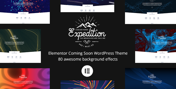 Expedition v4.0.0 - Elementor Coming Soon WordPress Theme