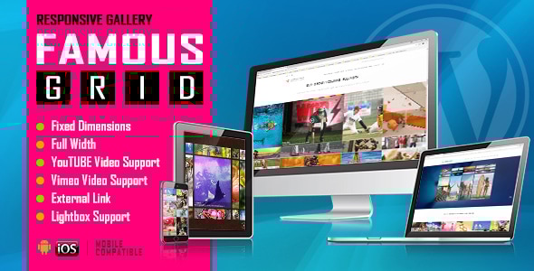 Famous Responsive Image And Video Grid v1.4