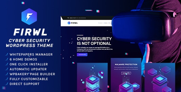 Firwl v1.9.0 - Cyber Security WordPress Theme