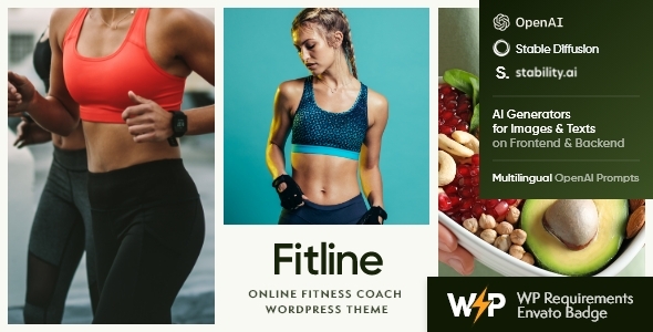 FitLine Online Fitness Coach WordPress Theme v1.0