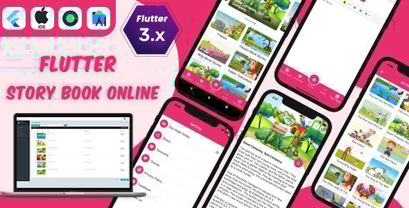 Flutter Story Book App with Admin panel | Flutter full source code | Ready to publish - 25 October 2024