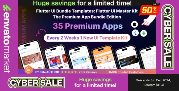 Flutter UI Bundle templates v1.22 - Flutter UI Master Kit
