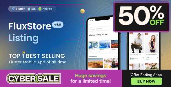 FluxStore Listing v4.0 - The Best Directory WooCommerce app by Flutter