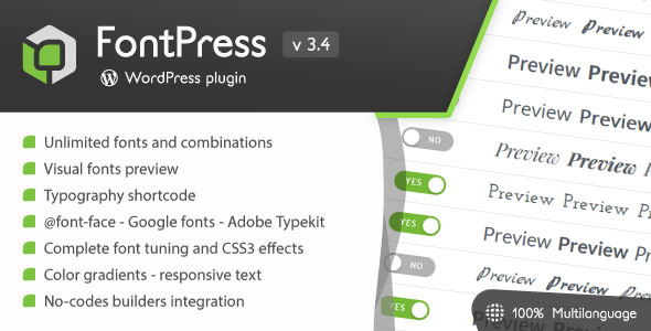 FontPress Wordpress Font Manager v3.4.1