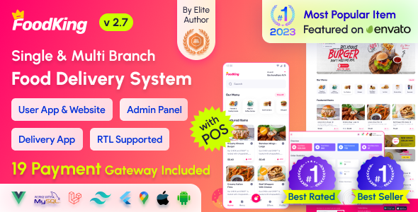 FoodKing v2.4 - Restaurant Food Delivery System with Admin Panel & Delivery Man App - Restaurant POS