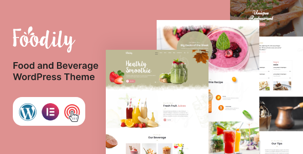 Foodily - Food and Beverage WordPress Theme v1.0
