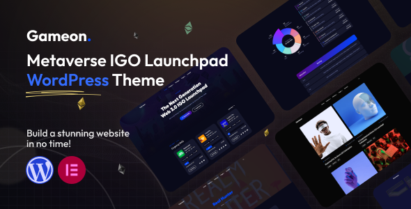 Gameon Metaverse IGO Launchpad WordPress Theme v1.0