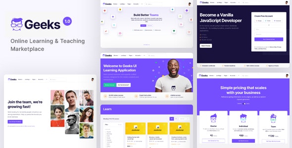 Geeks v1.2.22 - Online Learning Marketplace WordPress Theme