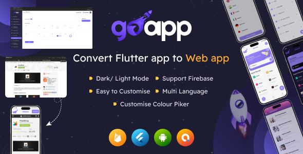 GoApp for Web to App Convertor Flutter + Admin Panel v1.0